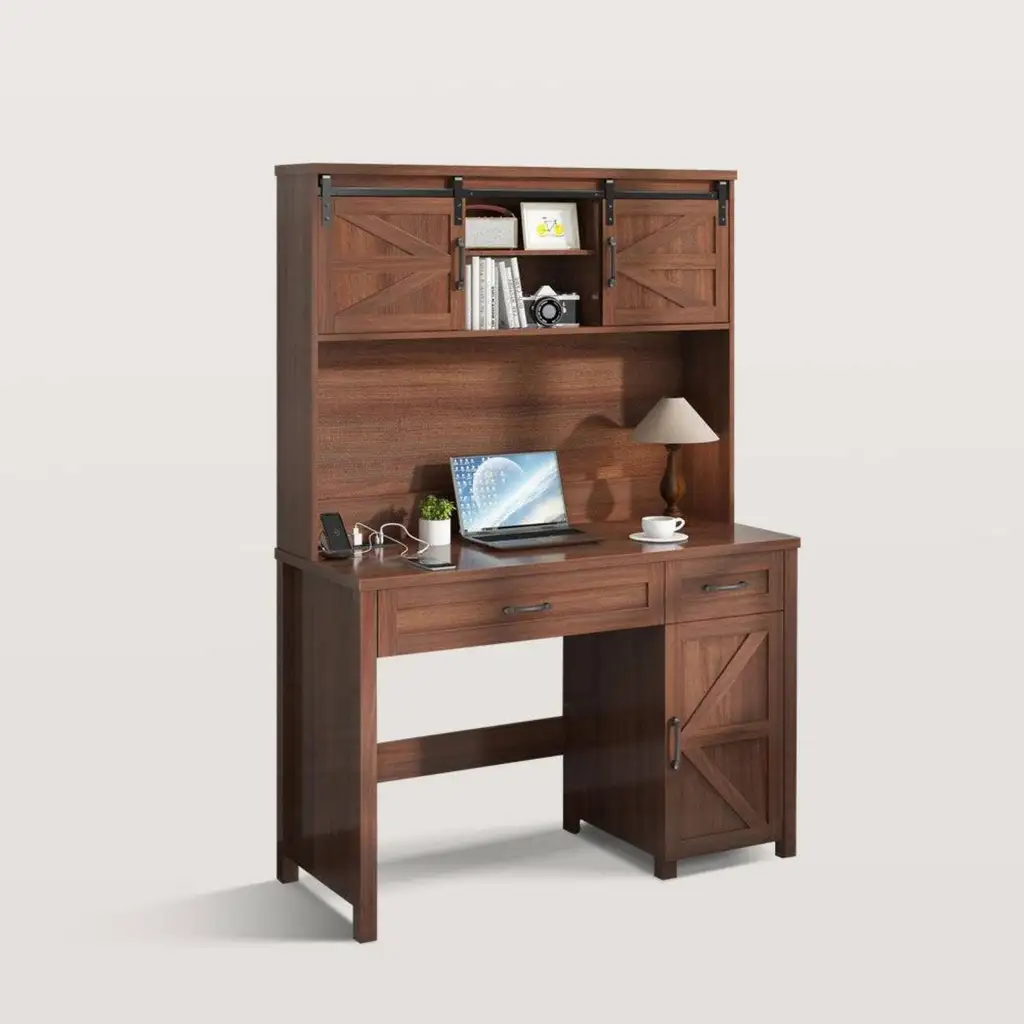 47in Farmhouse Executive Computer Desk 1898 47in Farmhouse Executive Computer Desk 1898