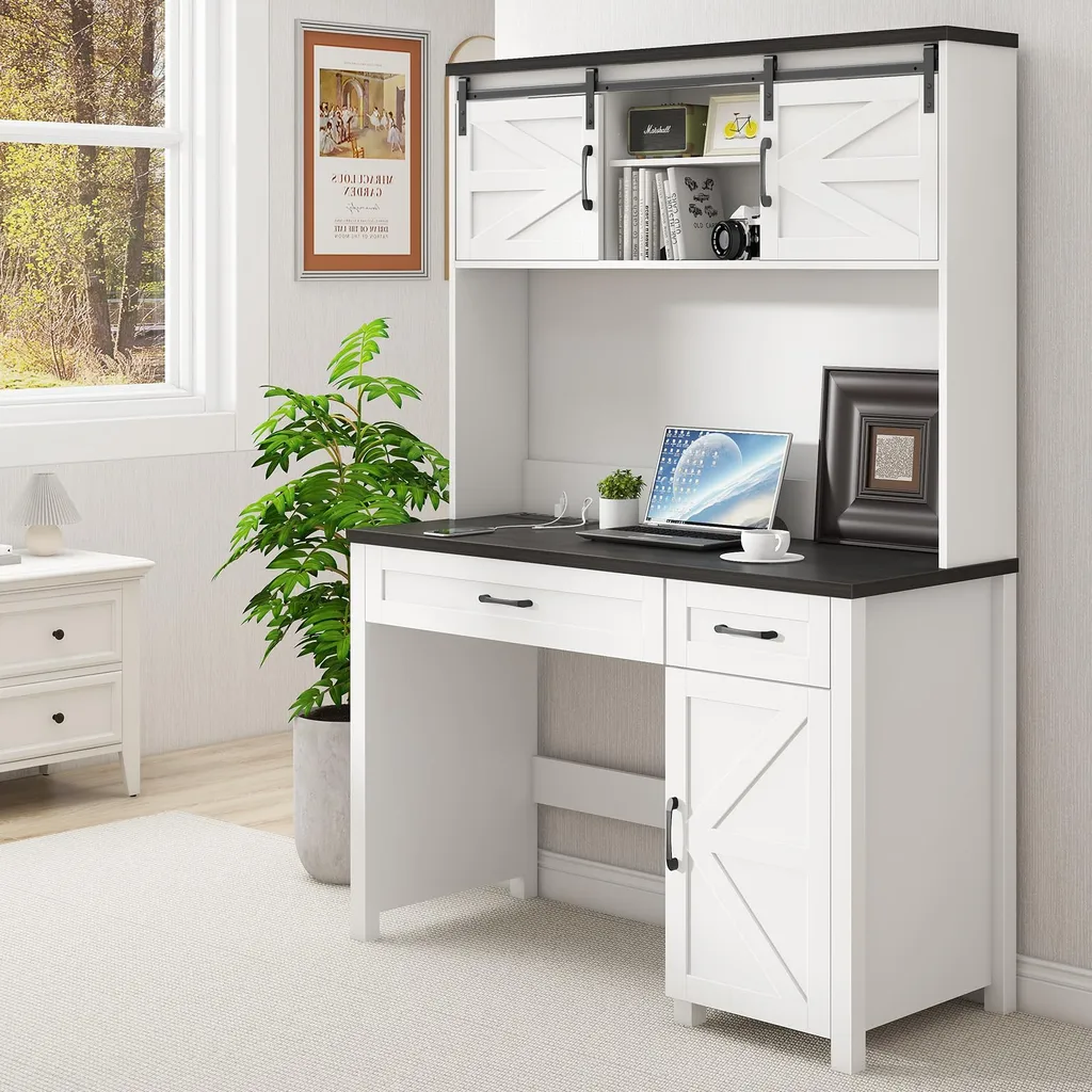 47in Farmhouse Executive Computer Desk 6467 47in Farmhouse Executive Computer Desk 6467