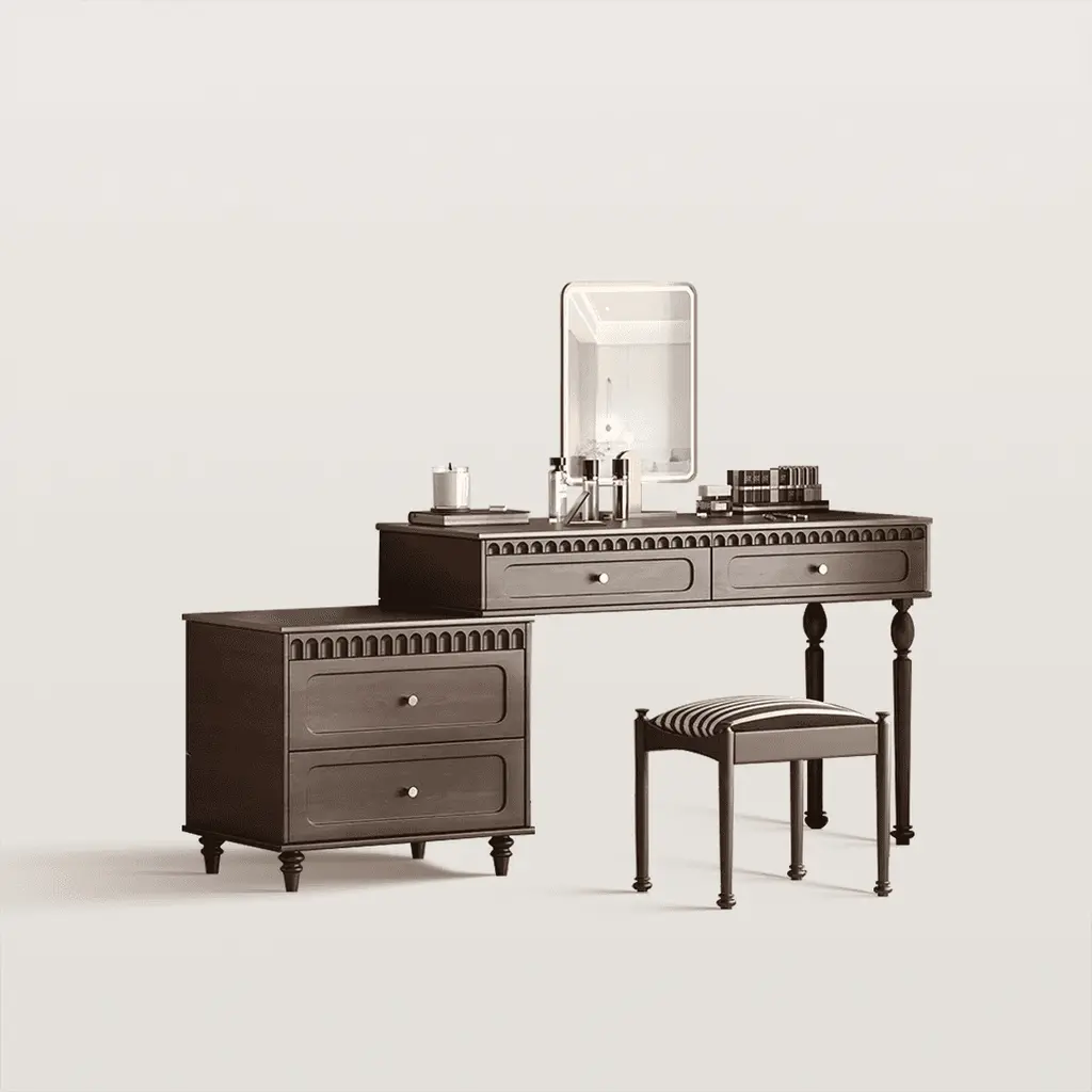 62in Modern Makeup Vanity With Rectangular Mirror 7819 62in Modern Makeup Vanity With Rectangular Mirror 7819
