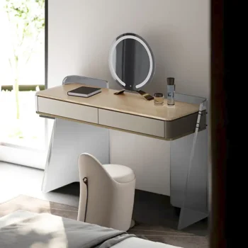 Acrylic Element Makeup Vanity With 2 Drawers 6089