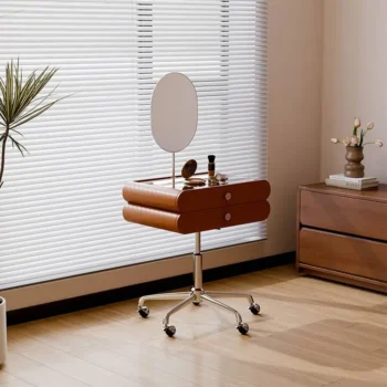 Adjustable Integrated Makeup Vanity With Antique Mirror 8269