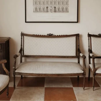 American Countryside Style Carved Leisure Chair 6654