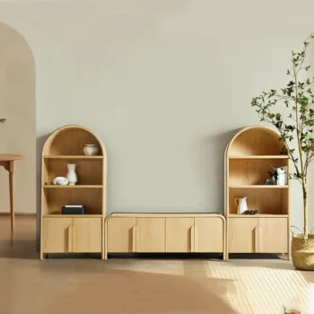 Living Room Large Storage Capacity Media Console Set 6134