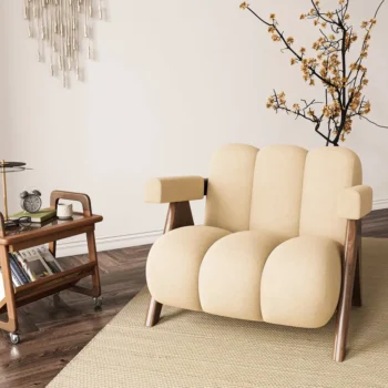 Minimalist Lounge Chair Upholstered Accent Chair 4621