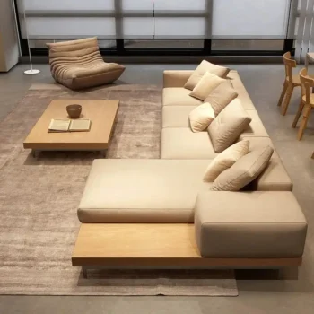 Rectangular Coffee Table With Thin Metal Legs 4909